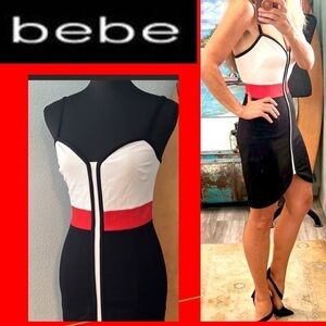 🔥Bebe, BodyCon Color-block Beauty! Excellent Condition, Size S,
